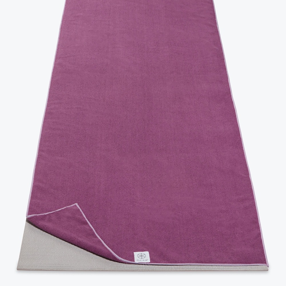 NEW Gaiam Yoga Mat Towel - Purple